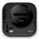 LevelUP Sega Mega-Drive Lupa Retro Icons Videogame